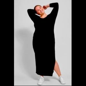 Universal Standard | Simone Ruched Dress | Black-M